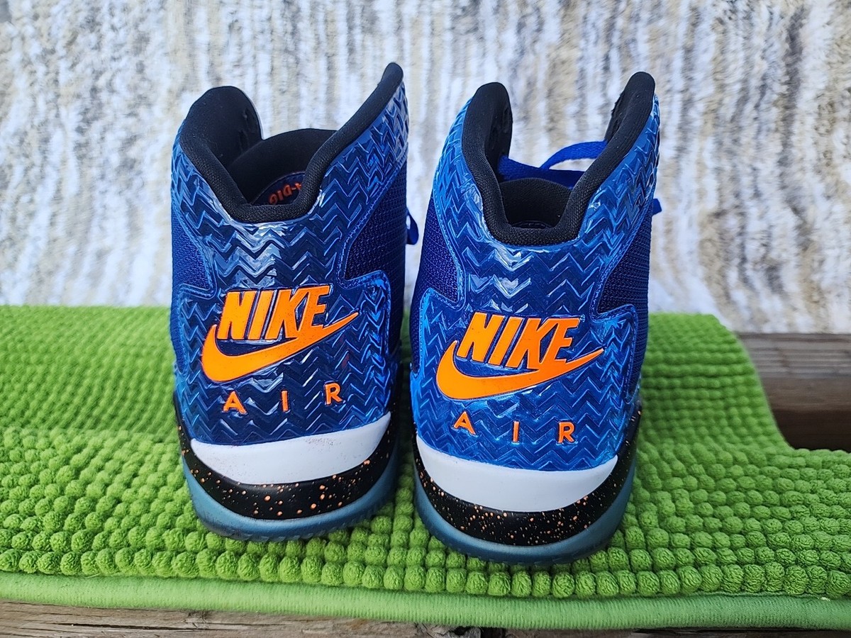 Nike Air Jordan Spike 40 Royal PE Shoes Men 13 Blue Orange Wht