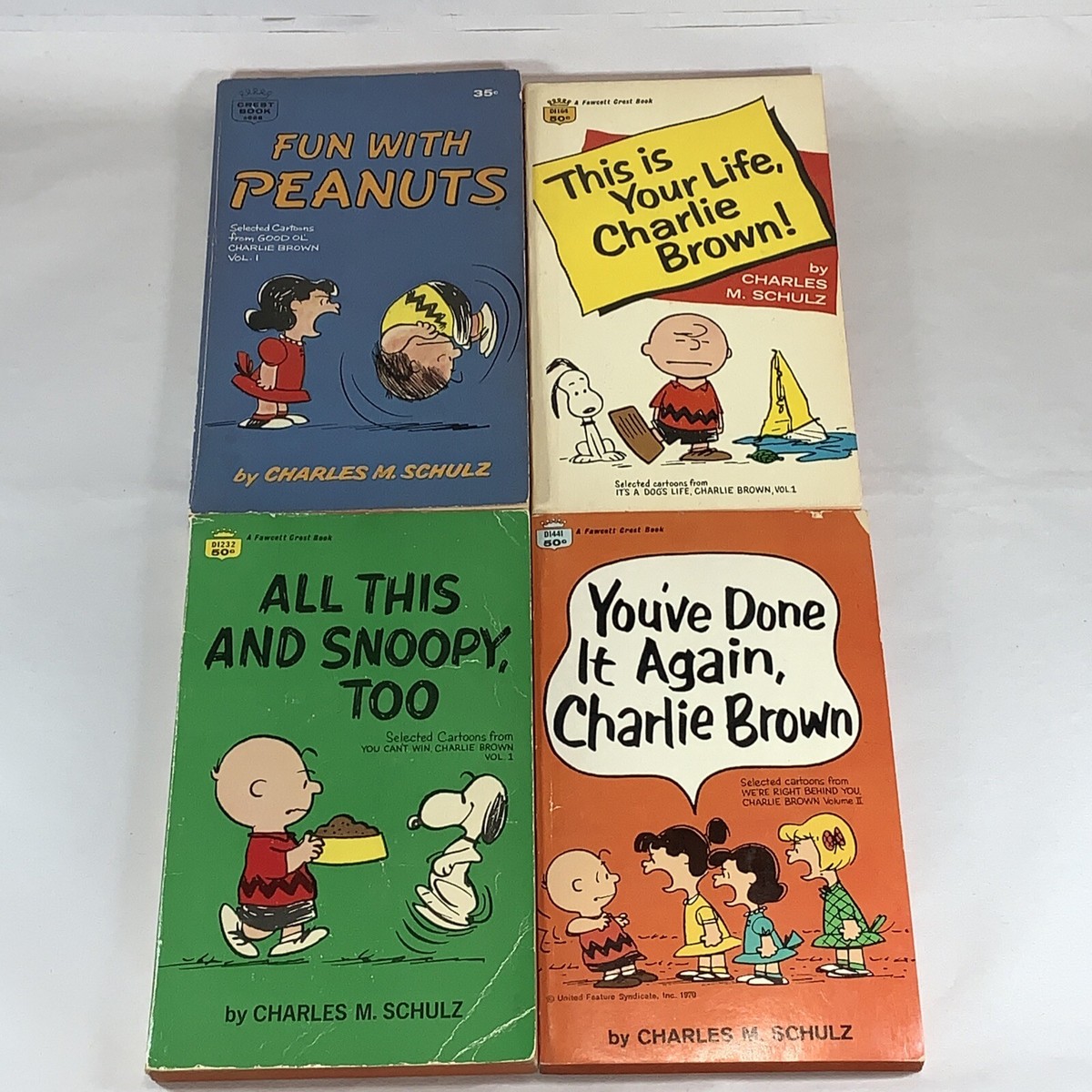 Peanuts Snoopy 1960 s Paperback Books Set of Four | eBay