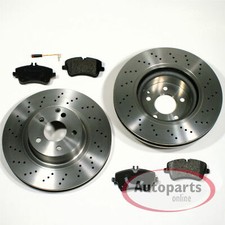 Bremsscheiben gelocht Bremsbel&auml;ge vorne f&uuml;r Mercedes M-Klasse GL GLE [W166 X166]