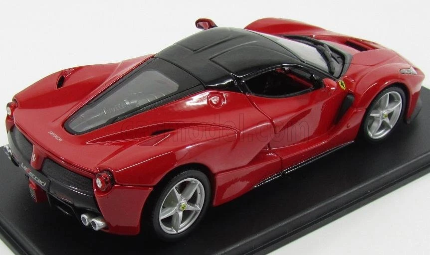 MODELLINO AUTO STATICO FERRARI LAFERRARI 2013 - CON VETRINA ROSSO SCALA 1/24 - Immagine 2 di 4