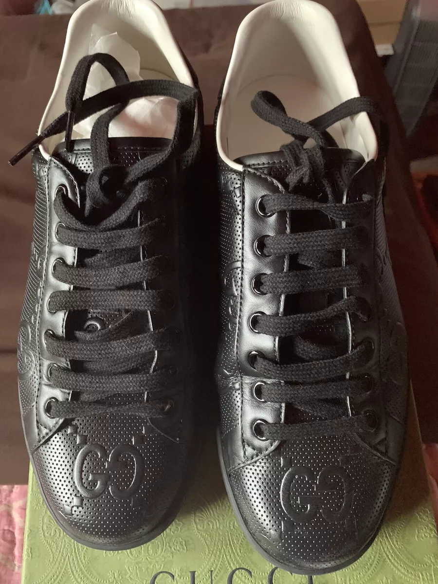 Gucci Men s Ace GG Embossed Sneaker US 6