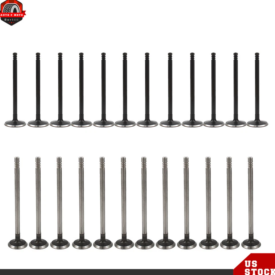 Juego de válvulas de escape de admisión para Chrysler Dodge 3.2L 3.5L 4.0L SOHC 24V motor Foto 2 de 4