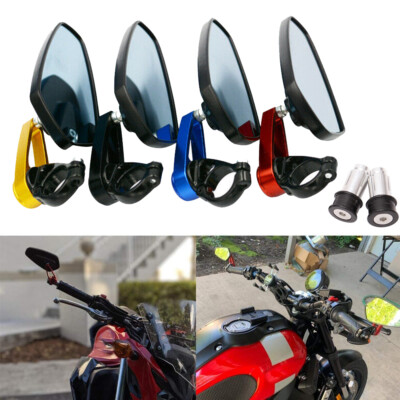 7/8'' Motorrad Spiegel Rückspiegel Lenkerendenspiegel Universal Motorradspiegel