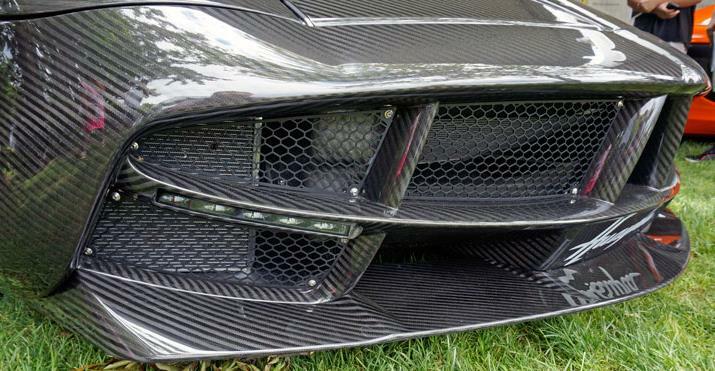 2011-2014 Pagani Huayra Front Bumper Carbon Fiber Lower Spoiler Lip 1011366 OEM
