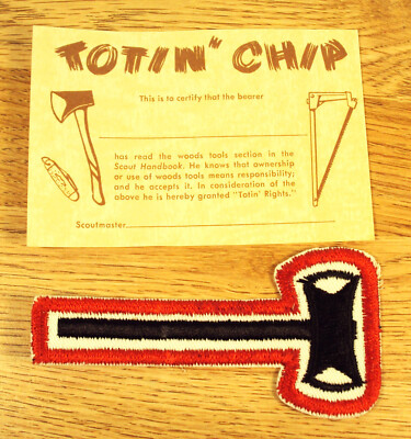 Boy Scouts Paul Bunyan Award and Totin' Chip Card | eBay