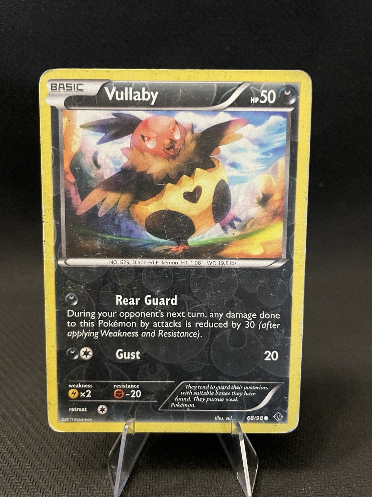 Vullaby Emerging Powers Reverse Holo Pokemon 68/98 Heavily Played