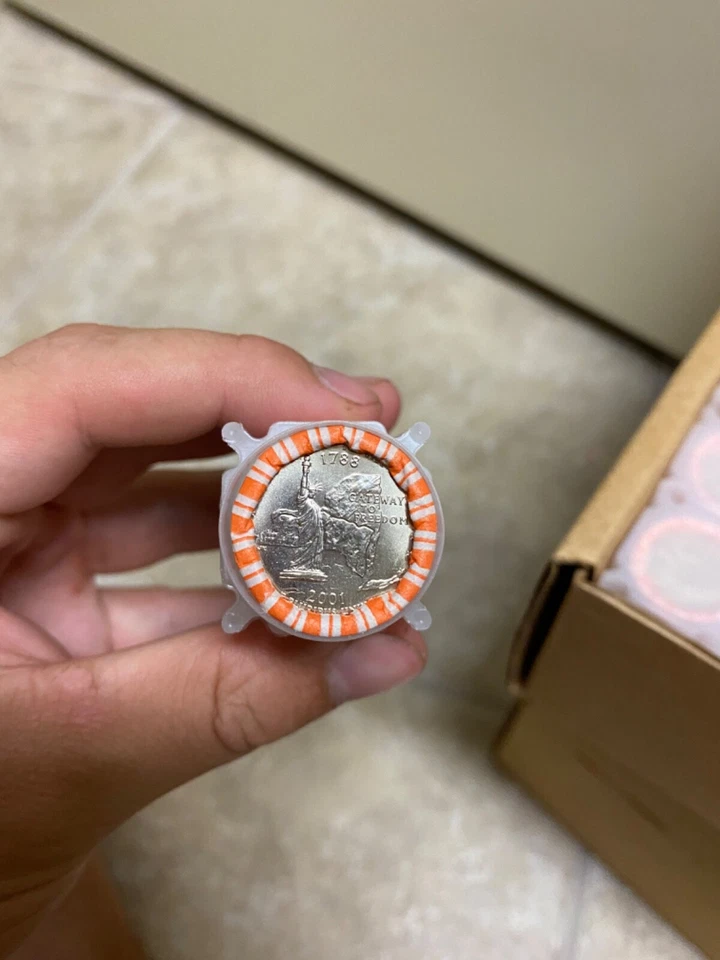 2001 uncirculated State Quarters ☆ $500☆ 50 OBW rolls ☆ 5 States ☆ P&D FULL SET - Image 4 of 4