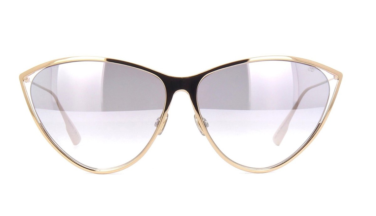 Dior Women\'s NewMotard 65mm Sunglasses Dior Gold Black Sunglasses Metal Large Designer Womens  main image 2