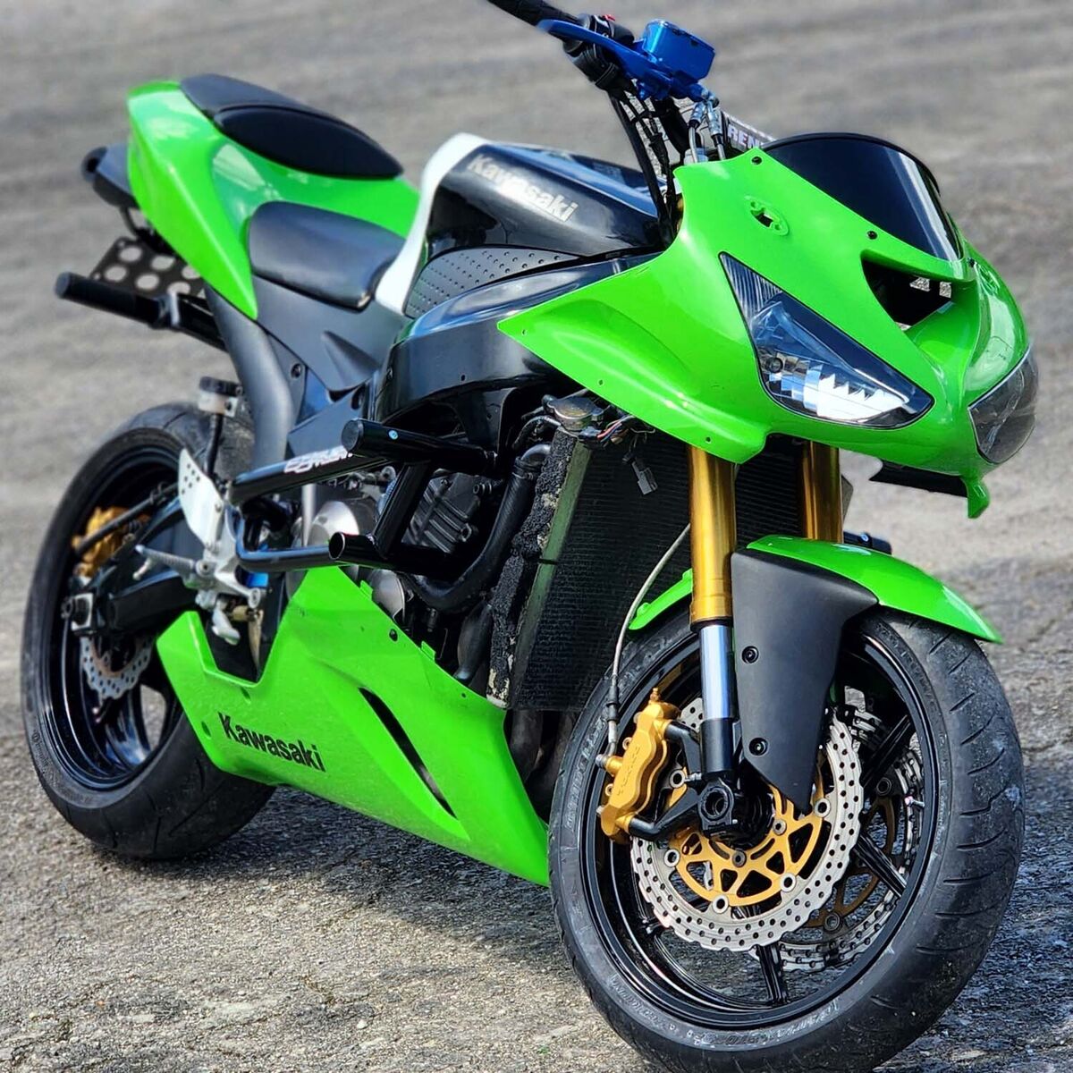 Front Steel Stunt Stay Kawasaki ZX6R (2005-2006) Stunt Front Steel Stunt Stay Kawasaki ZX6R (2005-2006) Stunt