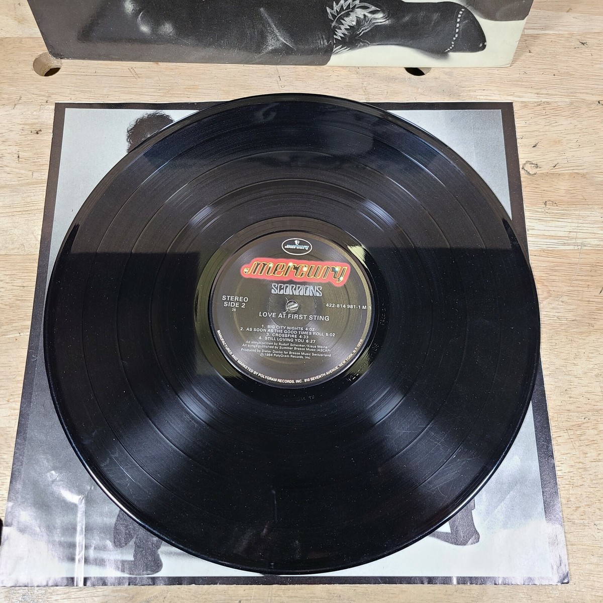 1984 Scorpions Love at First Sting LP Mercury Records ‎814 981-1
