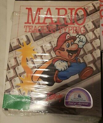 Mario Teaches Typing 2 Instructional Nintendo RARE OOP PC 1996 No Box  CD-Rom