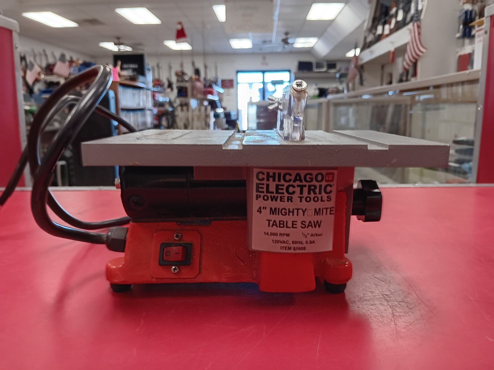 Chicago Electric 4" MightyMite Mini Table Saw Hobby Craft Power Tool