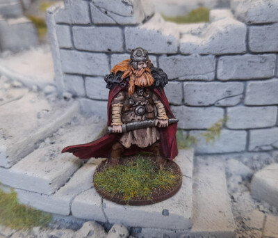 Gut bemaltes Barbarian King Lucid Eye D&D Steve Saleh 28 mm