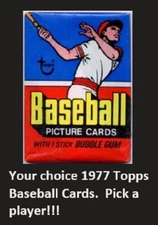 1977 Topps Baseball Singles Pick Complete Your Cards Set VG or BETTER 302-501