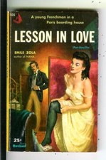 LESSON IN LOVE by Amile Zola, Pyramid #105 sleaze gga classic pulp vintage pb
