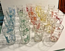 Various Wizard Of OZ Swift & Co. Glass Tumblers~ Multiple Versions 1953 - 1960 +