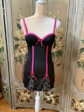 NATIVE INTIMATES Black teddy NWT SIZE: 36B COLOR: Black with pink accents
