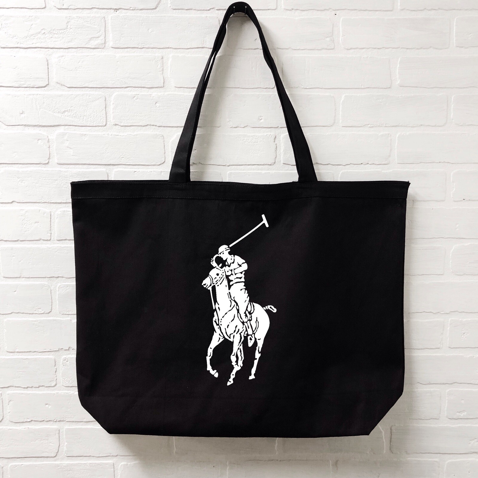 Polo Ralph Lauren Canvas Tote Bag - Black