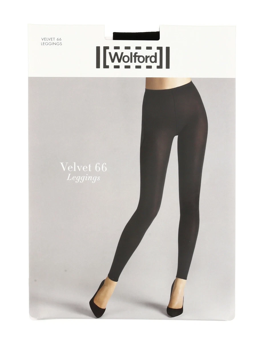 Wolford Women's Velvet 66 Leggings in Black 38304 Size S