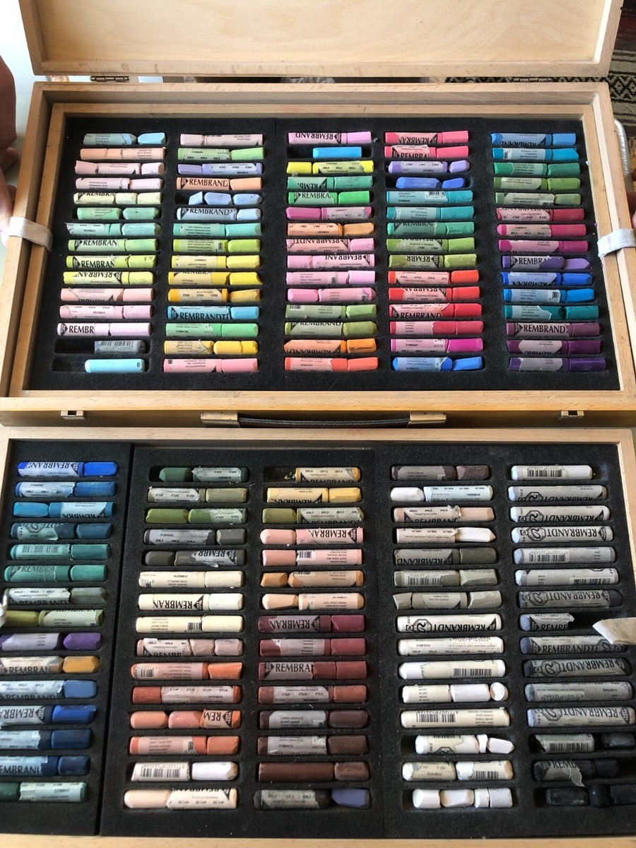 Rembrandt Soft Pastel Set - Set of 150, Assorted Colors, Wood Box
