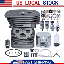 47mm Cylinder Piston Kit For Husqvarna 460 Rancher Chainsaw Part Cap Fuel Filter