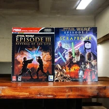 Star Wars Episode I Scrapbook And Episode III OFFICIAL GAME GUIDE BOOK PS2/XBOX