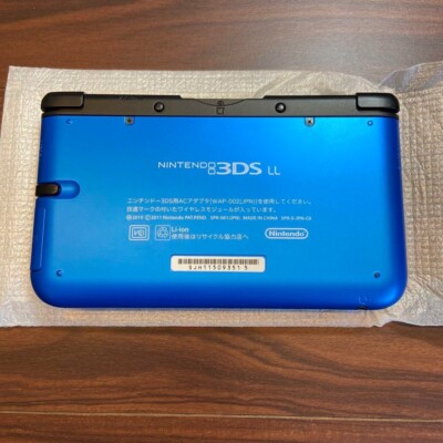 任天堂3DSLL Nintendo 3DS LL Launch Edition Blue & Black Handheld System for