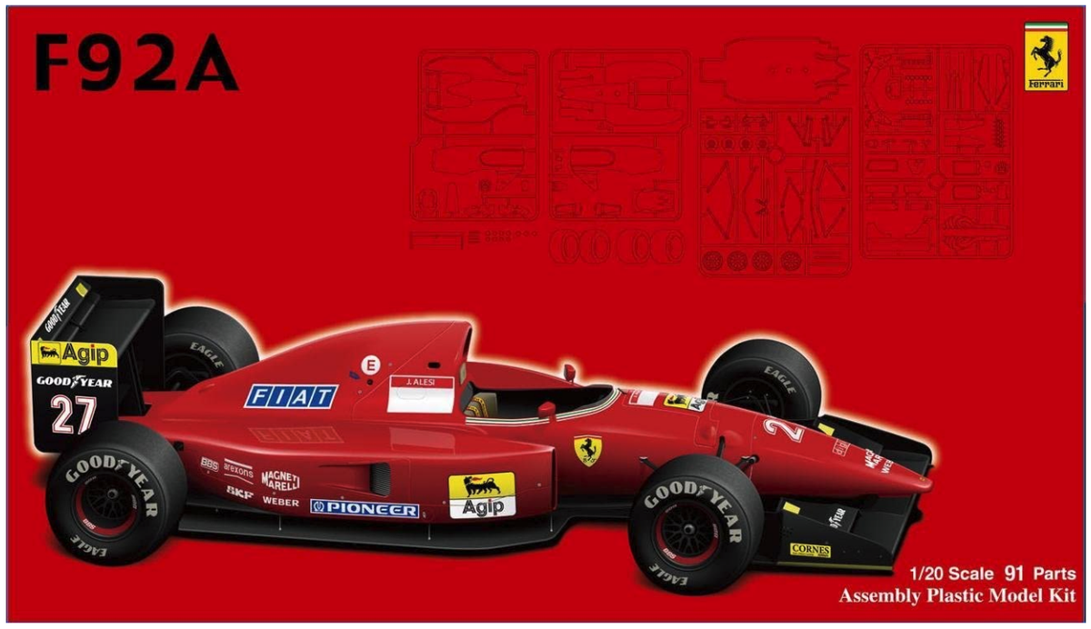 Fujimi 1/20 Ferrari F92A Late Model GP Series 8 Plastic Fujimi 1/20 Ferrari F92A Late Model GP Series 8 Plastic