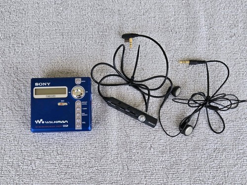 Sony Net MD Walkman MZ-N707 Type R Blue Minidisc Recorder Player (Read Desc.)