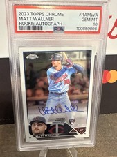 2023 Topps Chrome Rookie RC Matt Wallner On Card Auto PSA 10 Minnesota Twins