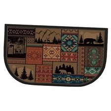 Fireplace Hearth Rug Fireplace Mats Cabin Southwestern Fireproof Fire