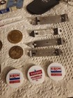 Vintage Junk Drawer Lot BSA Items Advertising Badges Bottle Openers More — photo 5