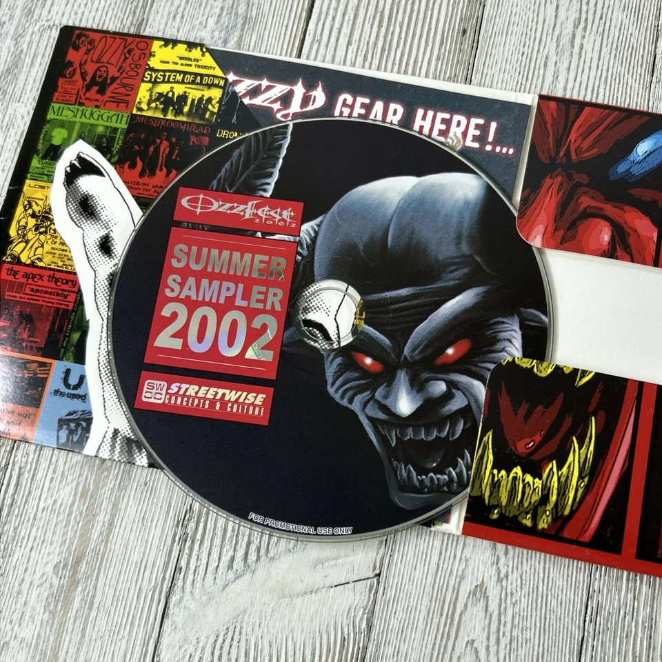 Ozzfest 2002 Streetwise Summer Sampler CD - Ozzy System of a Down Adema - Image 4 of 4