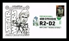 DR JIM STAMPS US COVER STAR WARS DROIDS R2-D2 IMPERFORATE FDC PANDA CACHET