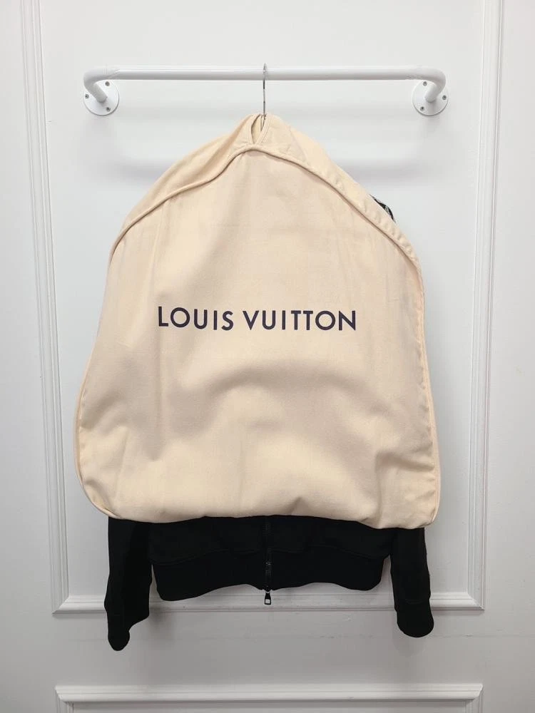 LOUIS VUITTON（LV） Giacca da pista Louis Vuitton nera LV fiore monogramma fascia 12345 132511436
