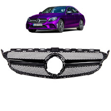 Kühlergrill Schwarz Glanz passt passend für Mercedes C W205 S205 MOPF nicht AMG Kühlergrill Schwarz Glanz passt passend für Mercedes C W205 S205 MOPF nicht AMG