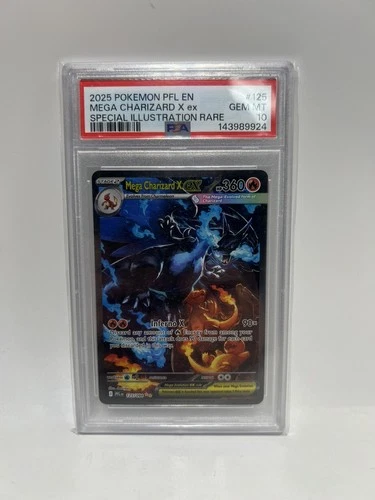 2025 Pokemon PFL Mega Charizard X ex Special Illustration Rare #125/094 PSA 10