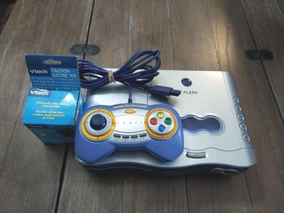VTech V.Flash Home Edutainment System Console With Controller AS IS NOT TESTED