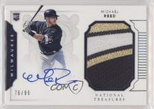 2016 National Treasures Rookie Materials Signatures 76/99 Michael Reed Auto 00et