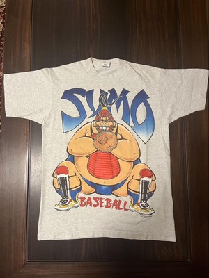 Fruit of the Loom Baseball Sumo T-Shirt, Gray, Size L, Used with 