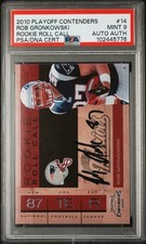 2010 Panini Playoff Contenders PSA 9 Rob Gronkowski Rookie Roll Call Autograph!