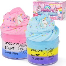2 Pack Unicorn Cloud Slime Kit, Kids Slime, Toys for Ages 6-8 8-13 Girls and...