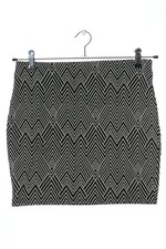 ZARA Gonna a vita alta Donna Gonna Taglia IT 42 nero-bianco stile casual
