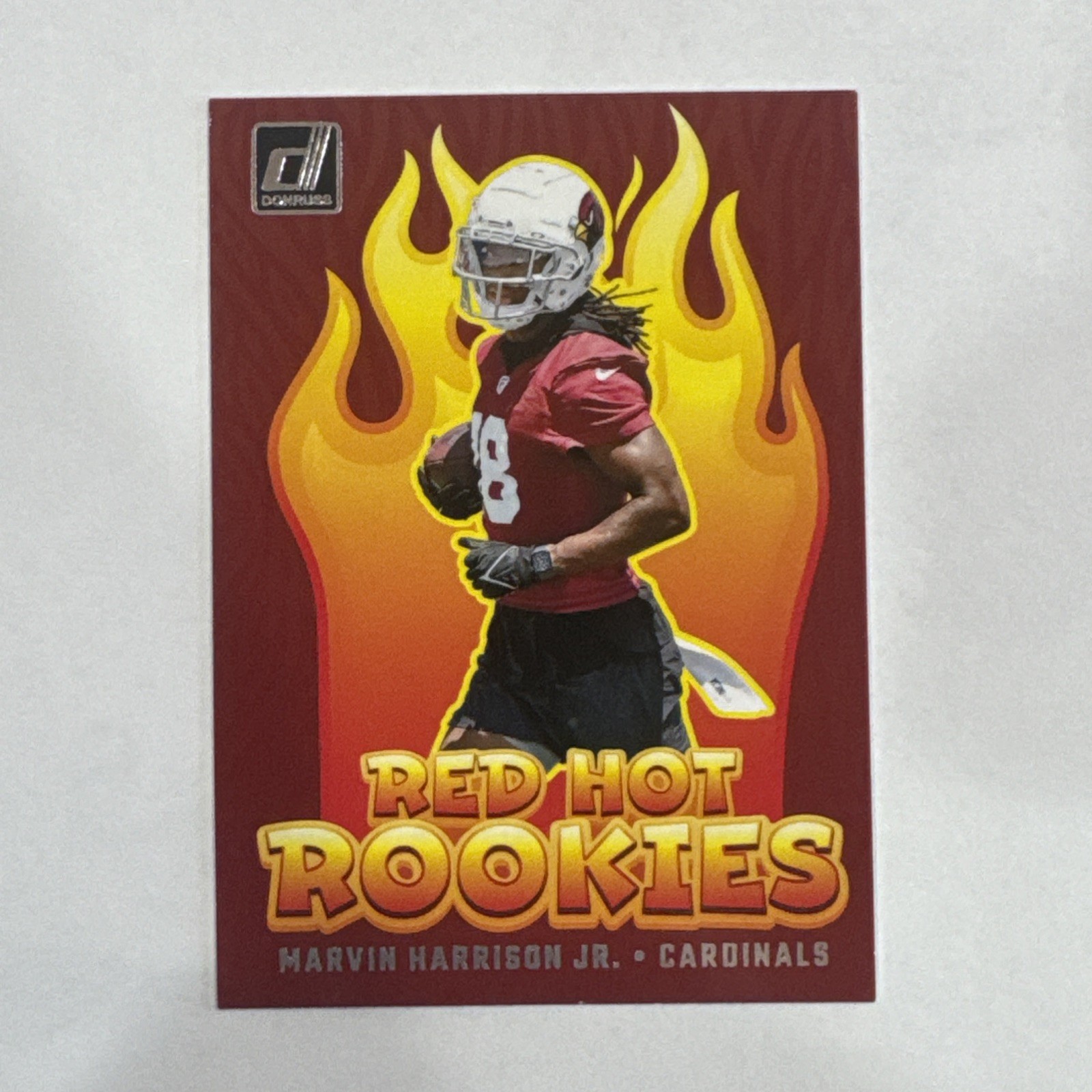 2024 Panini Donruss Marvin Harrison Jr Red Hot Rookies (RC) - Arizona Cardinals