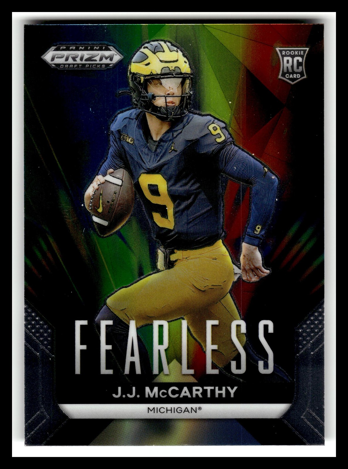 2024 Panini Prizm Draft Picks #F-JJM JJ McCarthy Fearless