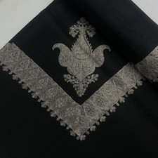 YEMENI EMBROIDERED SHEMAGH HEADSCRAF SHAWL BLACK