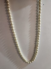 White Pearl Beaded Necklace Round Pearls Jewelry