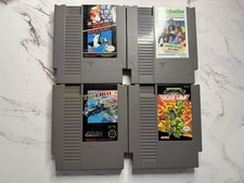 Lot of 4 Games Nintendo NES, Turtles II/mario bros/tiger heli/anticipation
