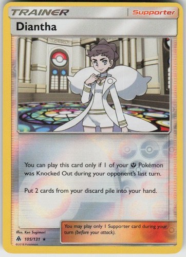 Reverse Holo Diantha 105/131 Rare Forbidden Light Near Mint