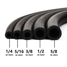 Fuel Line Hose Gas Lines Rubber NBR Push on Hose 5/32" 1/4" 5/16" 3/8" 1/2" 5/8"